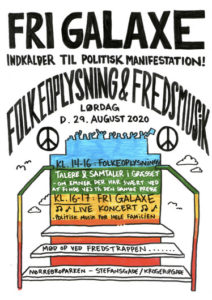 Politisk manifestation FOLKEOPLYSNING & FREDSMUSIK @ Fredstrappen | København | Danmark